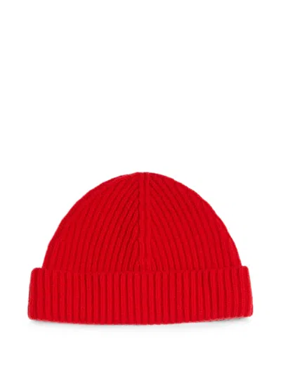 Jil Sander Wool Hat In Red