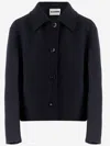 Jil Sander Wool Jacket In Blue
