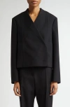 Jil Sander Woman Blazer Black Size 4 Wool