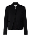 Jil Sander Wool Blazer Structured Silhouette Cropped Design In Black