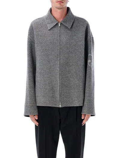 Jil Sander Wool Jacket In Gray