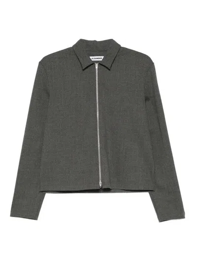 Jil Sander Wool Jacket In Grey
