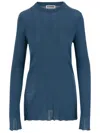 Jil Sander Wool Jersey In Blue