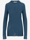 Jil Sander Wool Jersey In Ocean