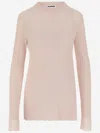 Jil Sander Wool Jersey In Pink