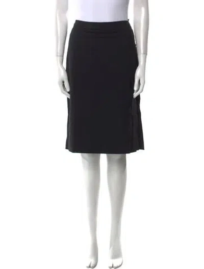 Pre-owned Jil Sander Wool Knee-length Skirt In Black