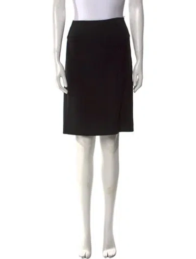 Pre-owned Jil Sander Wool Knee-length Skirt In Black