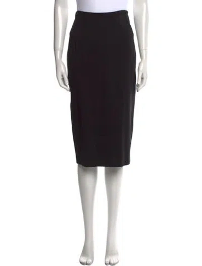 Pre-owned Jil Sander Wool Knee-length Skirt In Black
