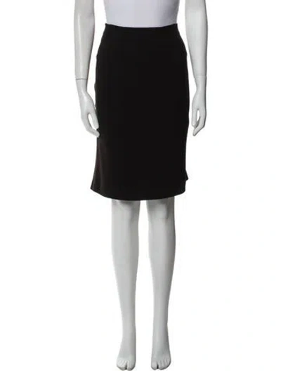 Pre-owned Jil Sander Wool Knee-length Skirt In Black