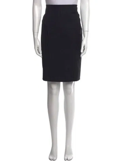Pre-owned Jil Sander Wool Knee-length Skirt In Black