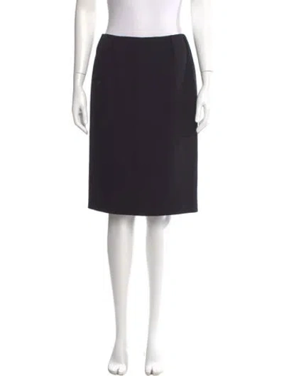 Pre-owned Jil Sander Wool Knee-length Skirt In Black