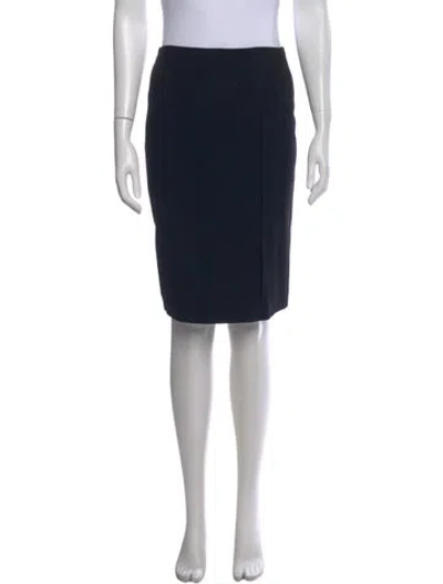 Pre-owned Jil Sander Wool Knee-length Skirt In Black