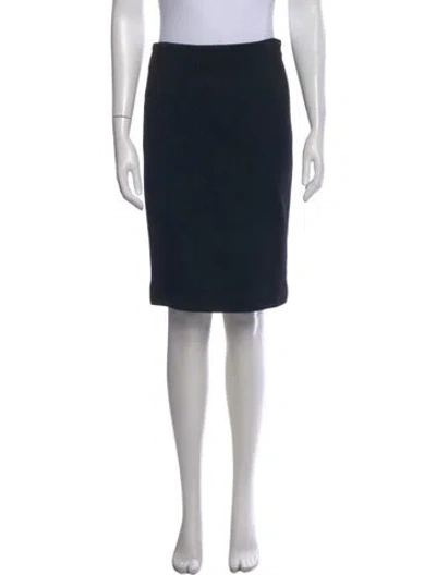 Pre-owned Jil Sander Wool Knee-length Skirt In Black