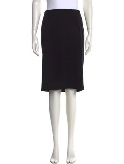 Pre-owned Jil Sander Wool Knee-length Skirt In Black