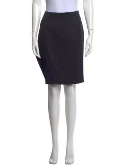 Pre-owned Jil Sander Wool Knee-length Skirt In Blue