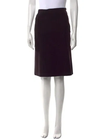 Pre-owned Jil Sander Wool Knee-length Skirt In Brown