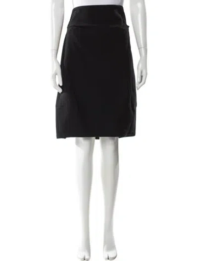 Pre-owned Jil Sander Wool Knee-length Skirt In Gray