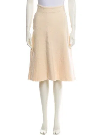 Pre-owned Jil Sander Wool Knee-length Skirt In Neutral