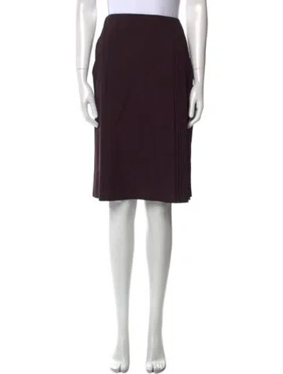 Pre-owned Jil Sander Wool Knee-length Skirt In Purple