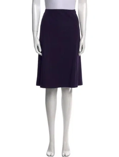 Pre-owned Jil Sander Wool Knee-length Skirt In Purple