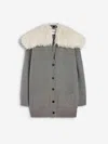 Jil Sander Wool, Cotton, And Cashmere-blend Cardigan In Gray
