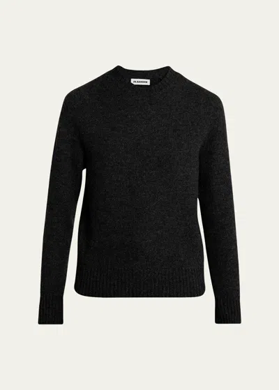 Jil Sander Wool Knit Sweater In Black