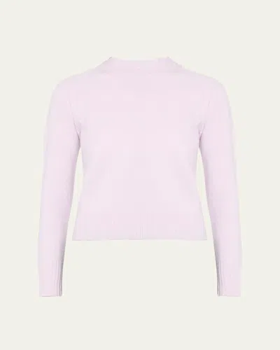 Jil Sander Wool Knit Sweater In Lilac Sky