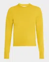 Jil Sander Wool Knit Sweater In Olive Gold