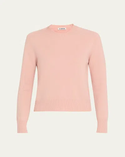 Jil Sander Wool Knit Sweater In Pink