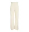 Jil Sander Orange Flared Trousers In White