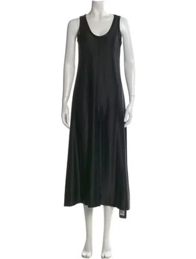 Pre-owned Jil Sander Wool Long Dress W/ Tags In Black