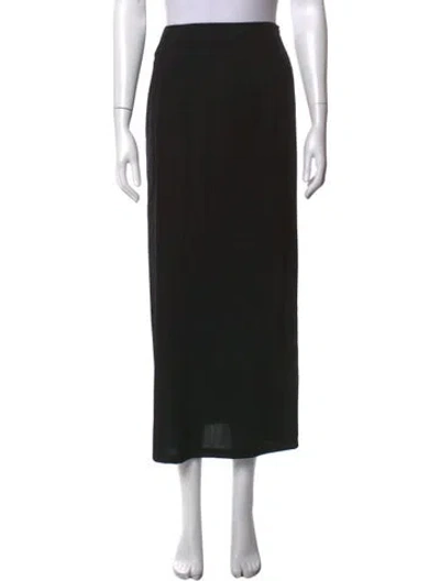 Pre-owned Jil Sander Wool Long Skirt In Black