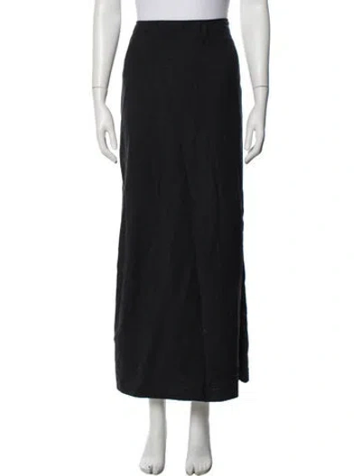 Pre-owned Jil Sander Wool Long Skirt In Black