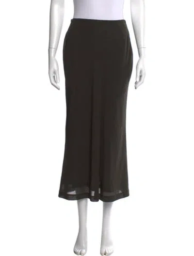 Pre-owned Jil Sander Wool Long Skirt In Brown