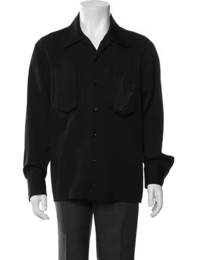 Pre-owned Jil Sander Wool Long Sleeve Shirt In Black
