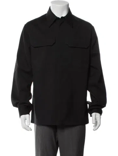 Pre-owned Jil Sander Wool Long Sleeve Shirt In Black
