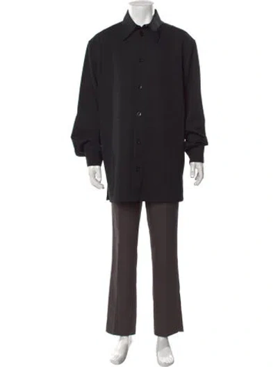 Pre-owned Jil Sander Wool Long Sleeve Shirt In Black