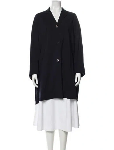 Pre-owned Jil Sander Wool Long Sleeve Top In Blue