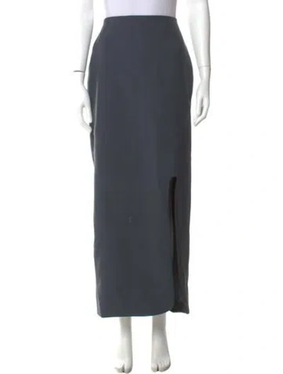 Pre-owned Jil Sander Wool Midi Length Skirt In Gray