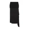 Jil Sander Black Wool Skirt In Black