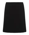 Jil Sander Minigonna In Lana Nera  Donna In Black
