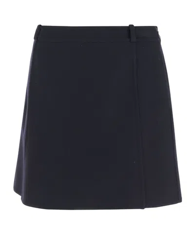 JIL SANDER WOOL MINI SKIRT