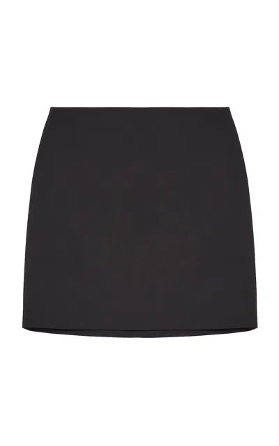Jil Sander Wool Mini Skirt In Black
