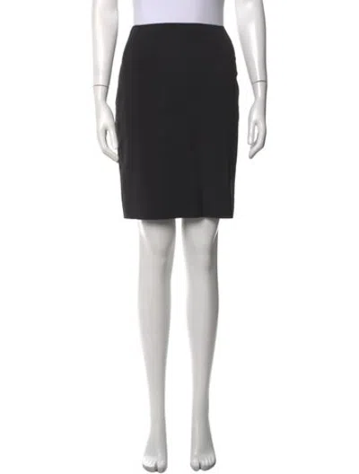 Pre-owned Jil Sander Wool Mini Skirt In Black