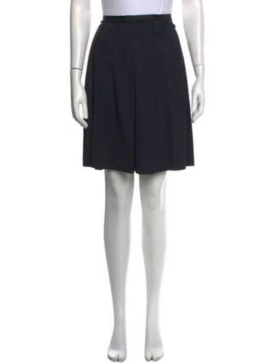 Pre-owned Jil Sander Wool Mini Skirt In Black