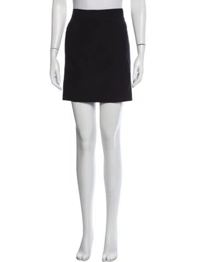 Pre-owned Jil Sander Wool Mini Skirt In Blue