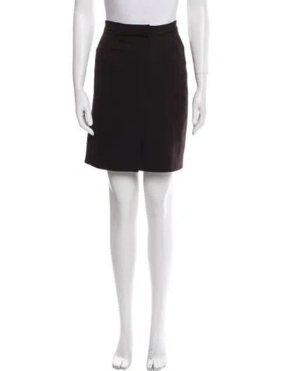 Pre-owned Jil Sander Wool Mini Skirt In Brown