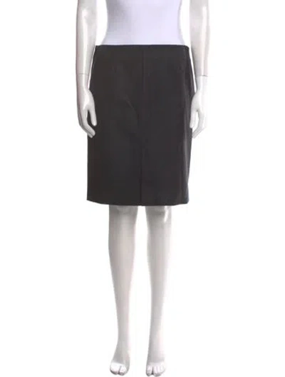 Pre-owned Jil Sander Wool Mini Skirt In Gray