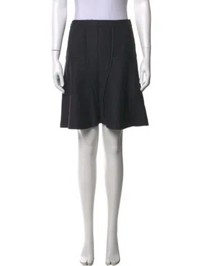 Pre-owned Jil Sander Wool Mini Skirt In Grey