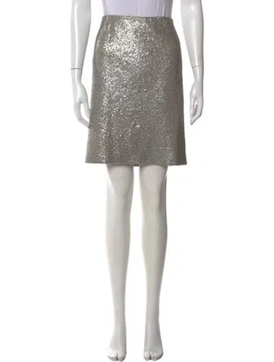 Pre-owned Jil Sander Wool Mini Skirt In Neutral